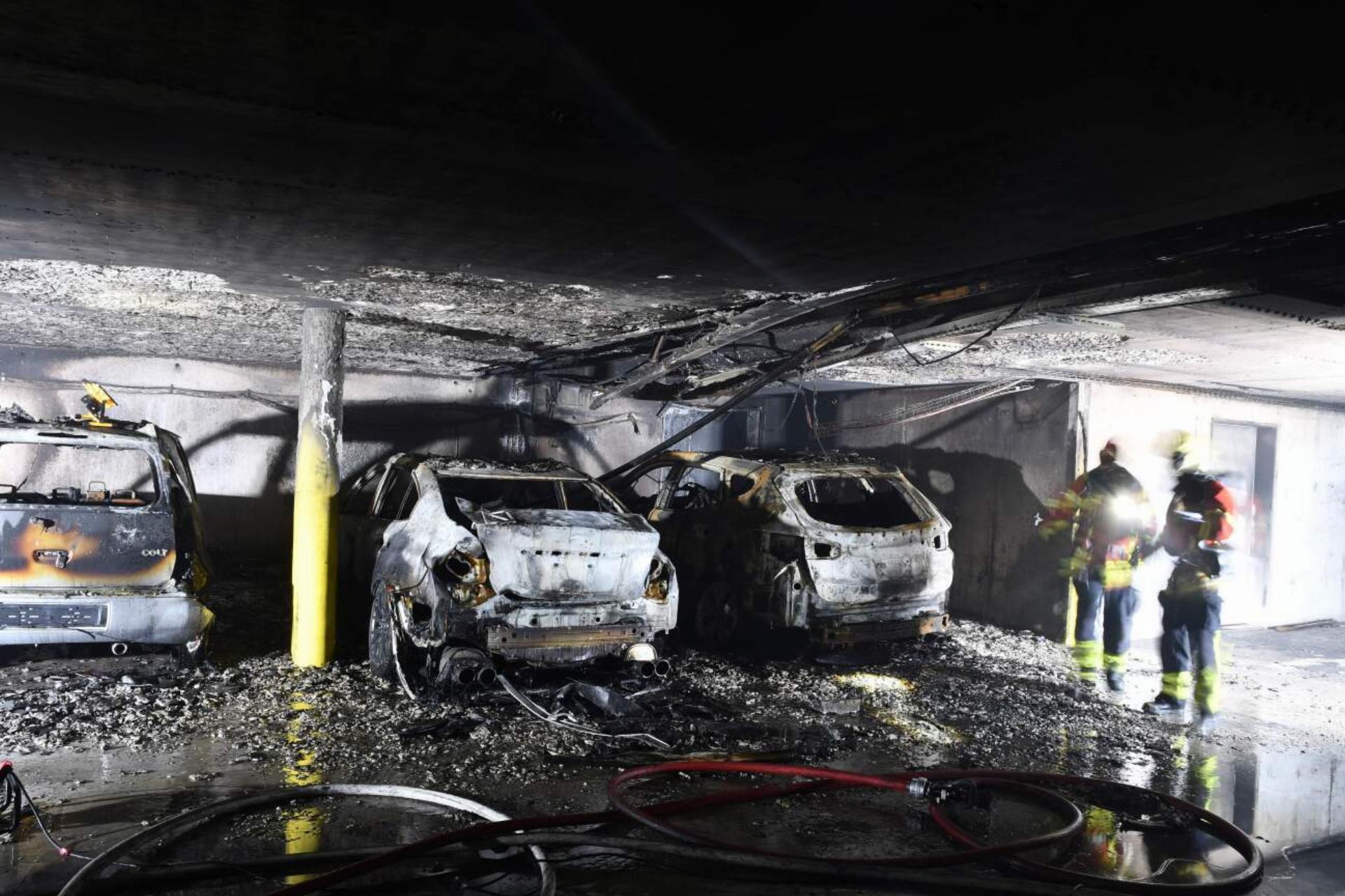 Möhlin: Tiefgaragen-Brand richtet grossen Schaden an