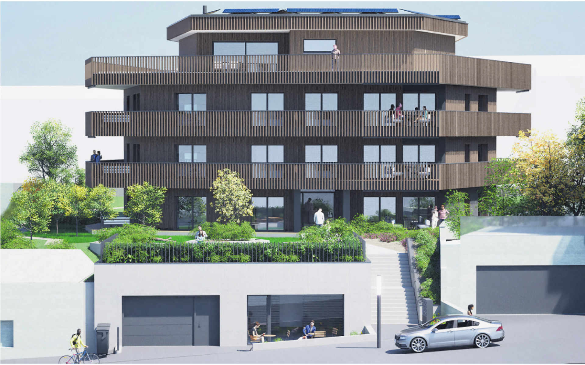 Ein Holzbau mit bester Aussicht - Das Bild wird blockiert. – Möglicherweise durch einen aktiven Adblocker.