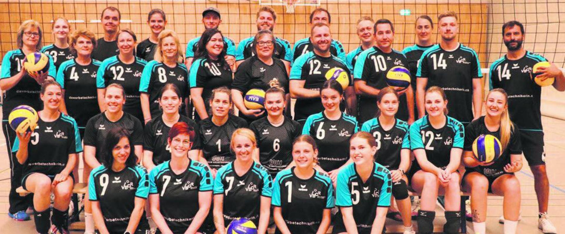 Die Rheinfelder Volleyballerinnen und Volleyballer können auf eine erfolgreiche Vorrunde zurückblicken. Foto: zVg
