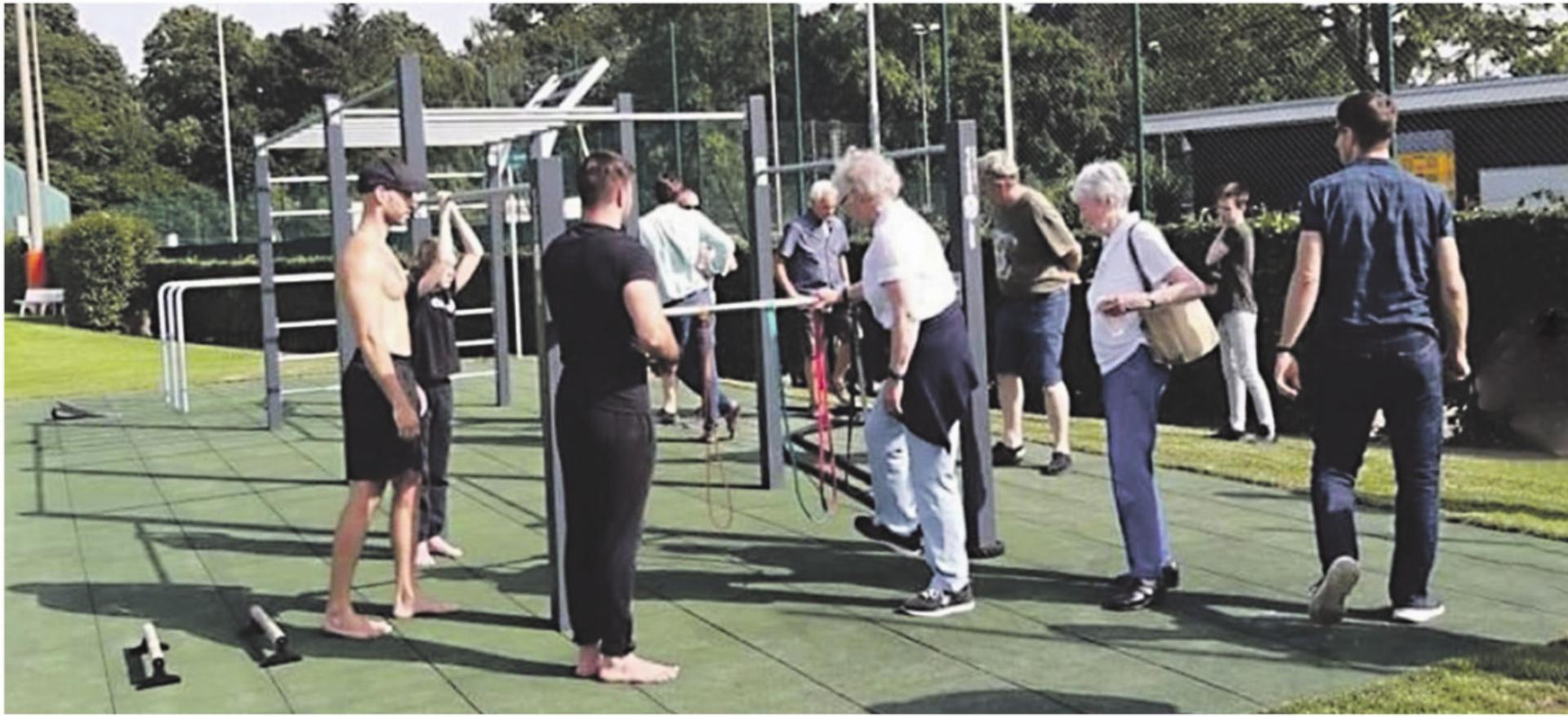 Eine Fitness-Anlage für Jung und Alt