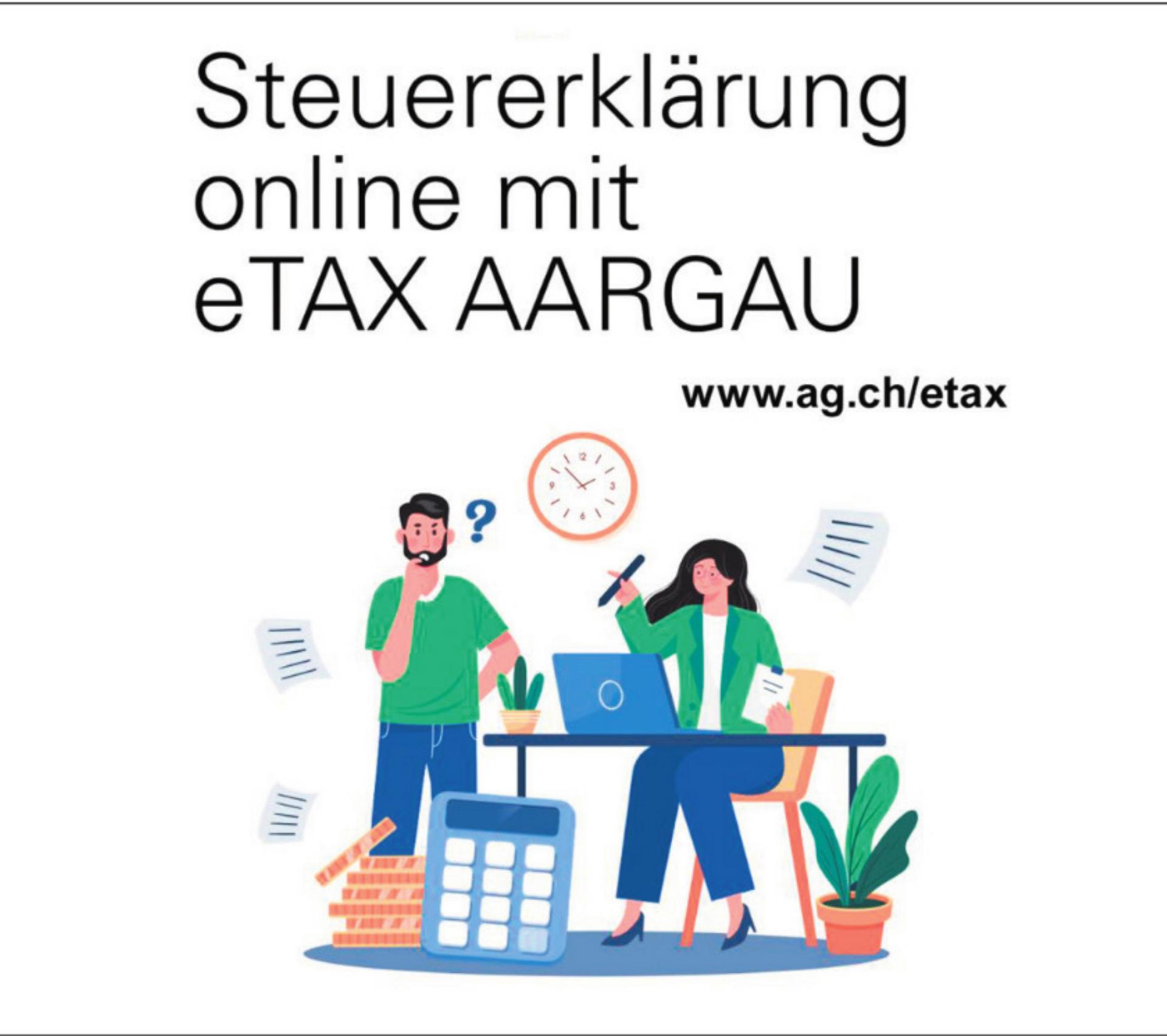«eTax Aargau» auf Kurs - Das Bild wird blockiert. – Möglicherweise durch einen aktiven Adblocker.