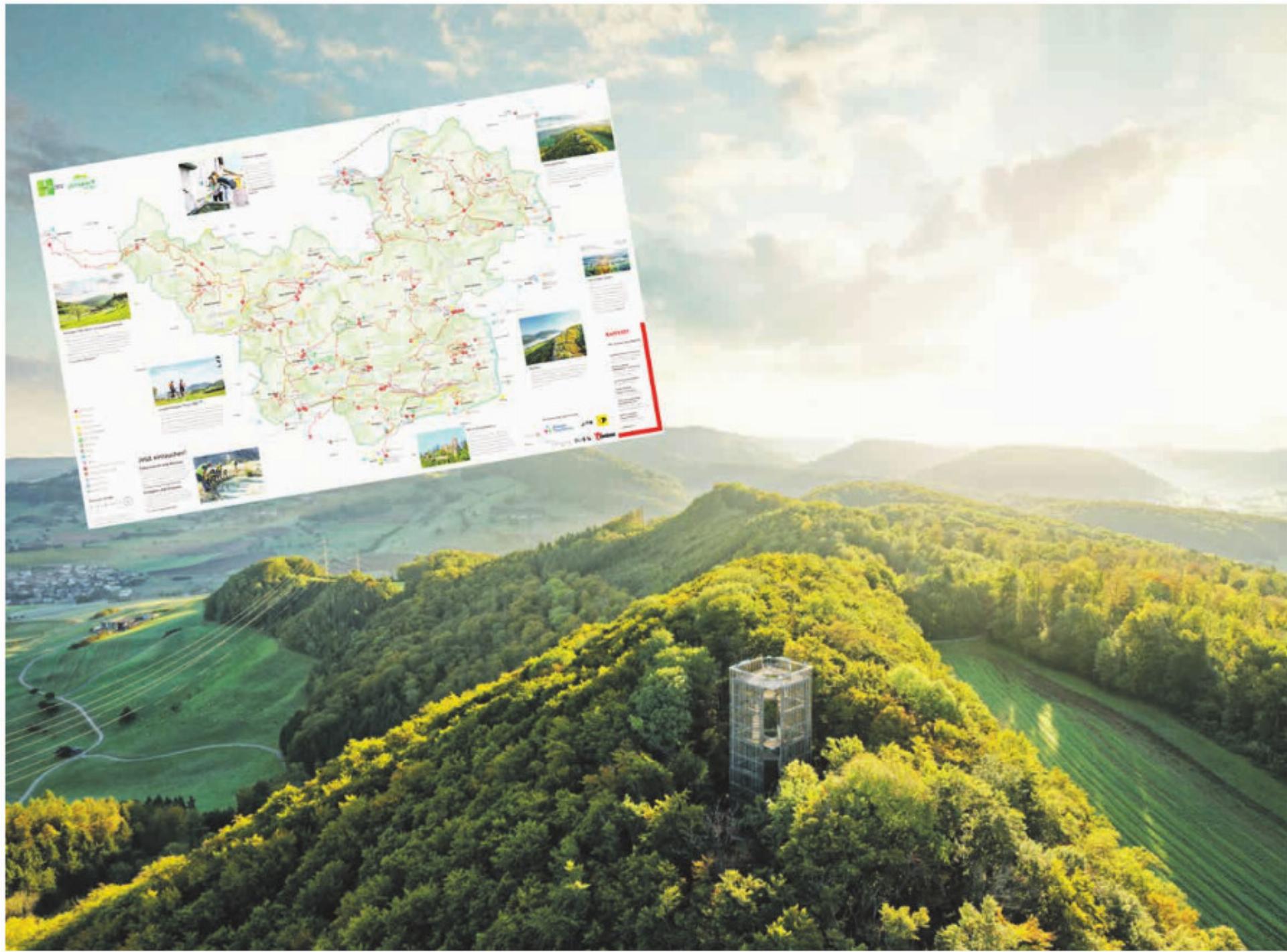 Neue Freizeitkarte des Jurapark Aargau - Das Bild wird blockiert. – Möglicherweise durch einen aktiven Adblocker.