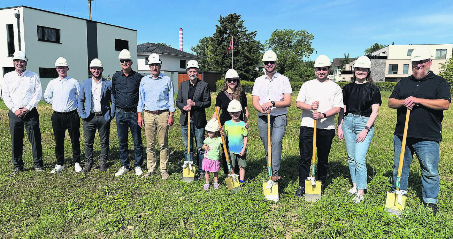 In Sisseln wird am Holz mit Holz gebaut
