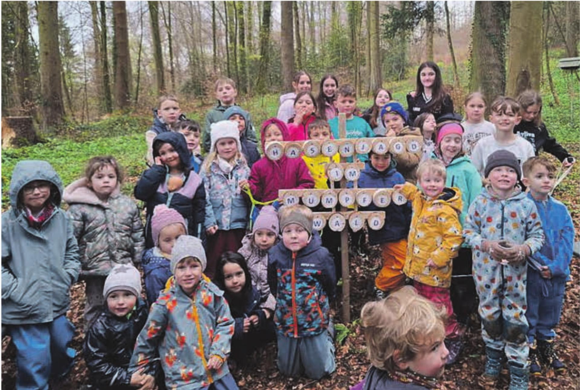 Osterhasensuche im Wald begeistert Kinder - Das Bild wird blockiert. – Möglicherweise durch einen aktiven Adblocker.