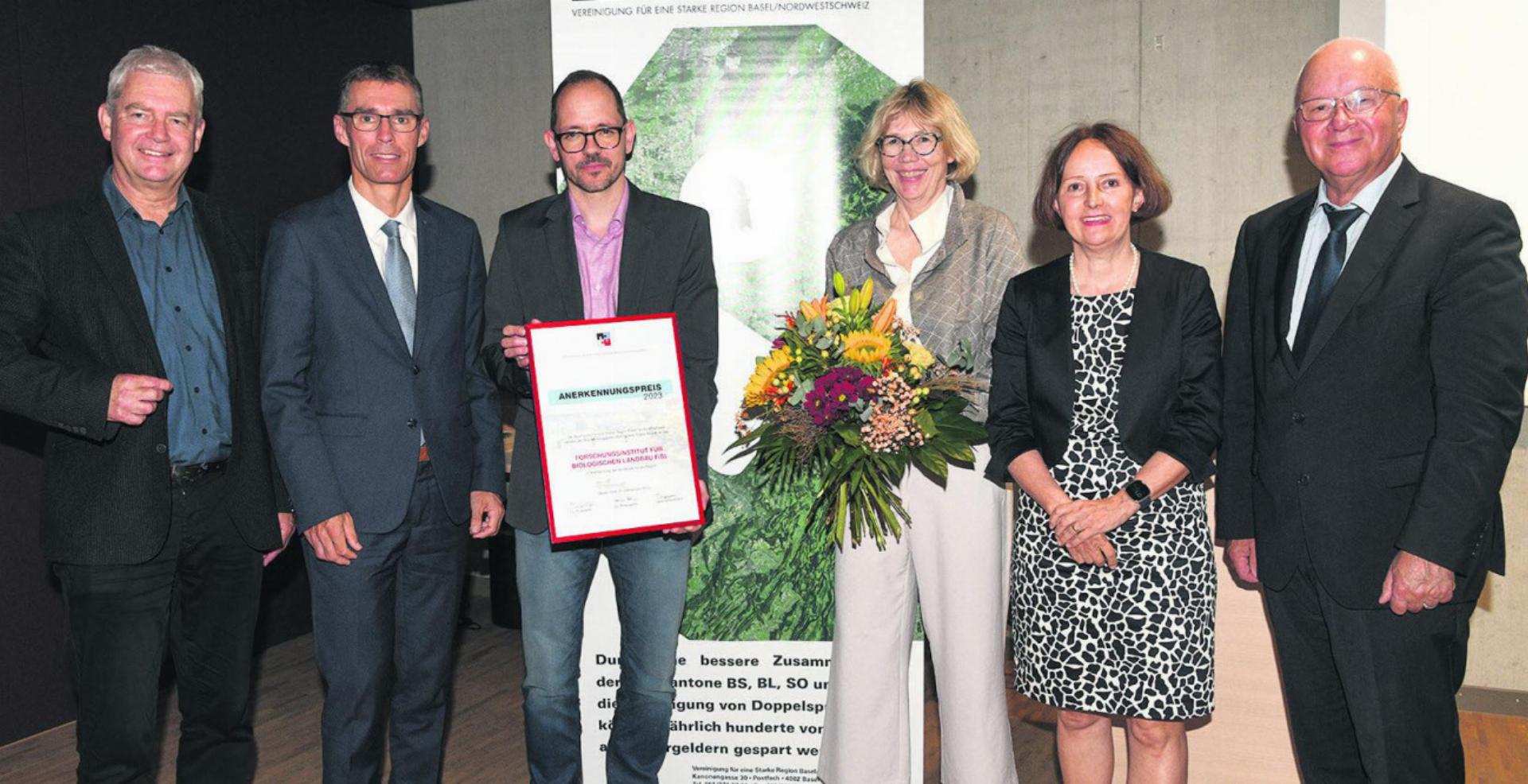 Bei der Preisverleihung in Frick. Foto: zVg