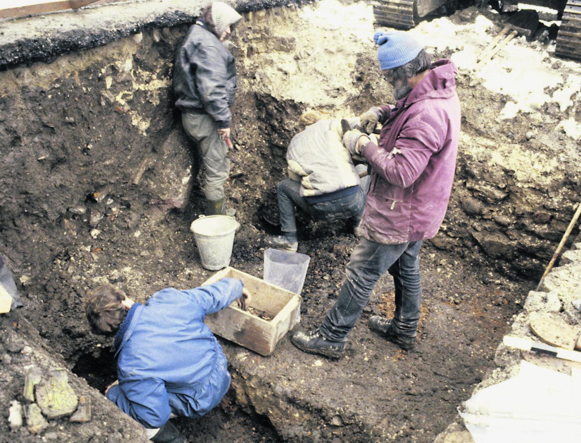 Grabungen 1990 in Kaiseraugst.