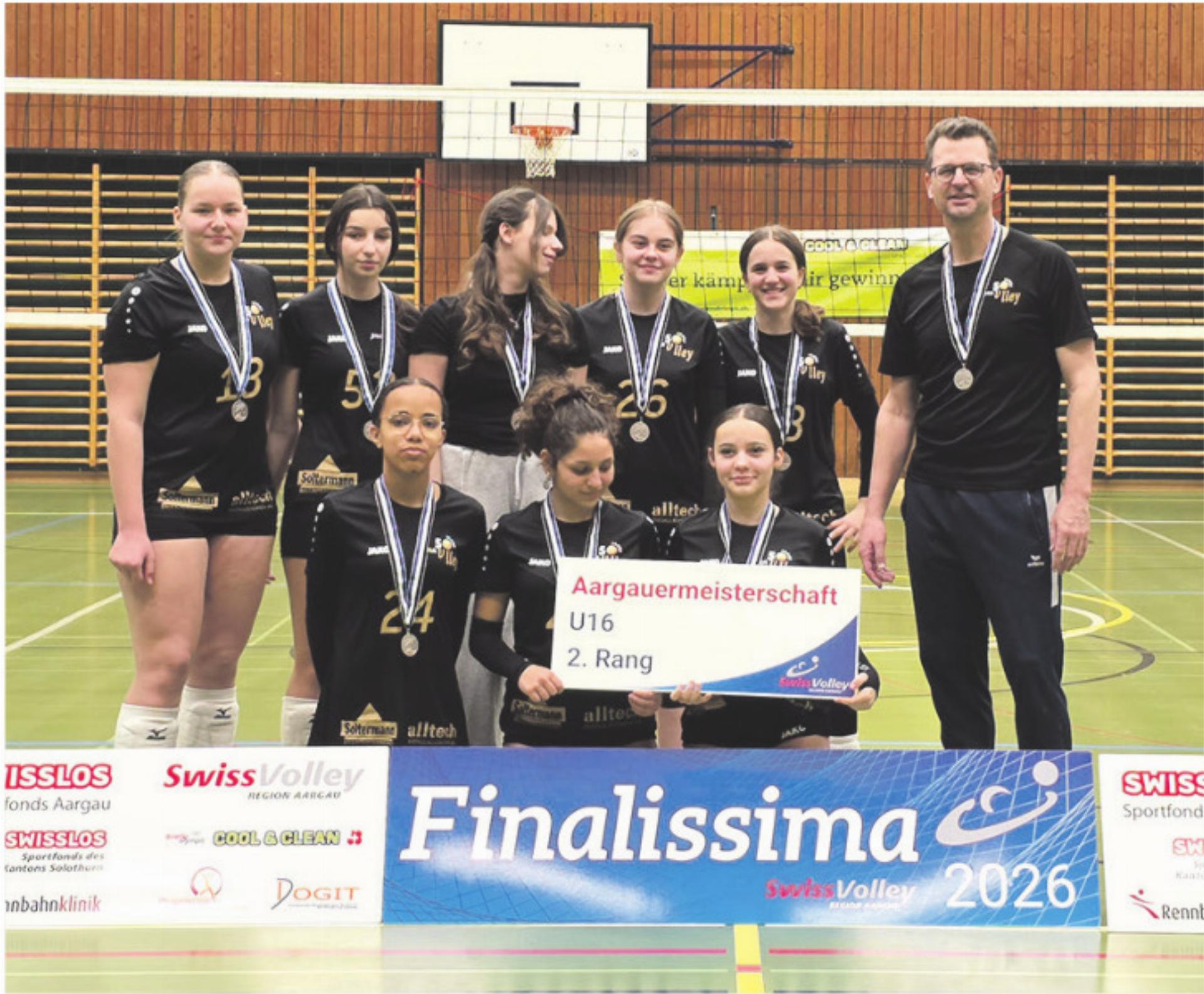 U16 von Volley Frick sind Vize-Aargauer Meisterinnen - Das Bild wird blockiert. – Möglicherweise durch einen aktiven Adblocker.
