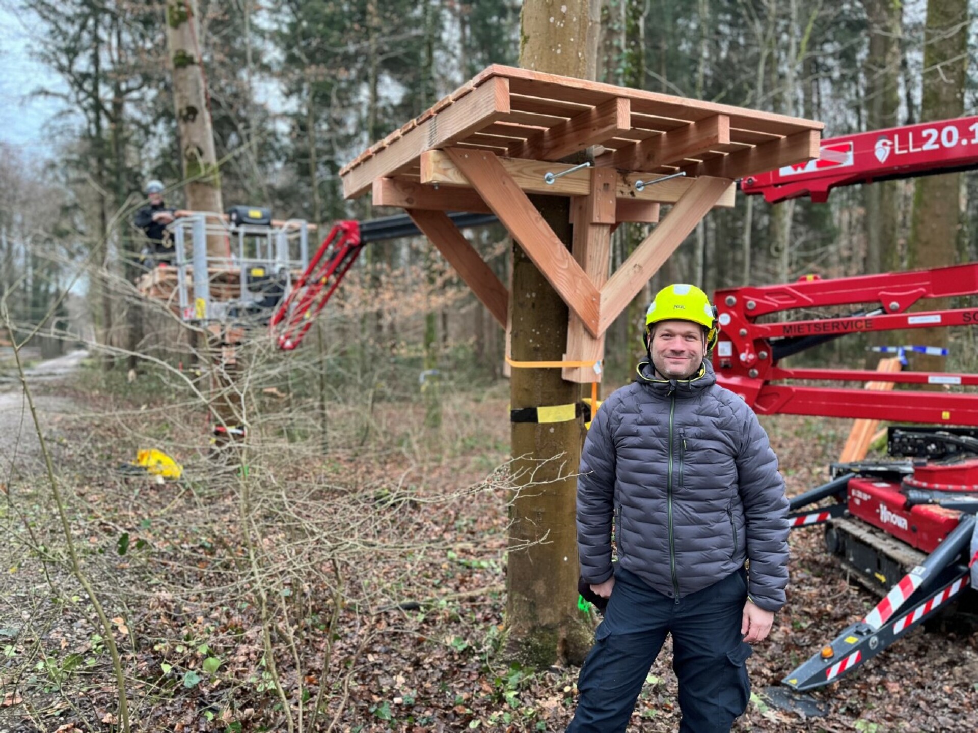 Hier entsteht der Fricktaler Seilpark - Das Bild wird blockiert. – Möglicherweise durch einen aktiven Adblocker.