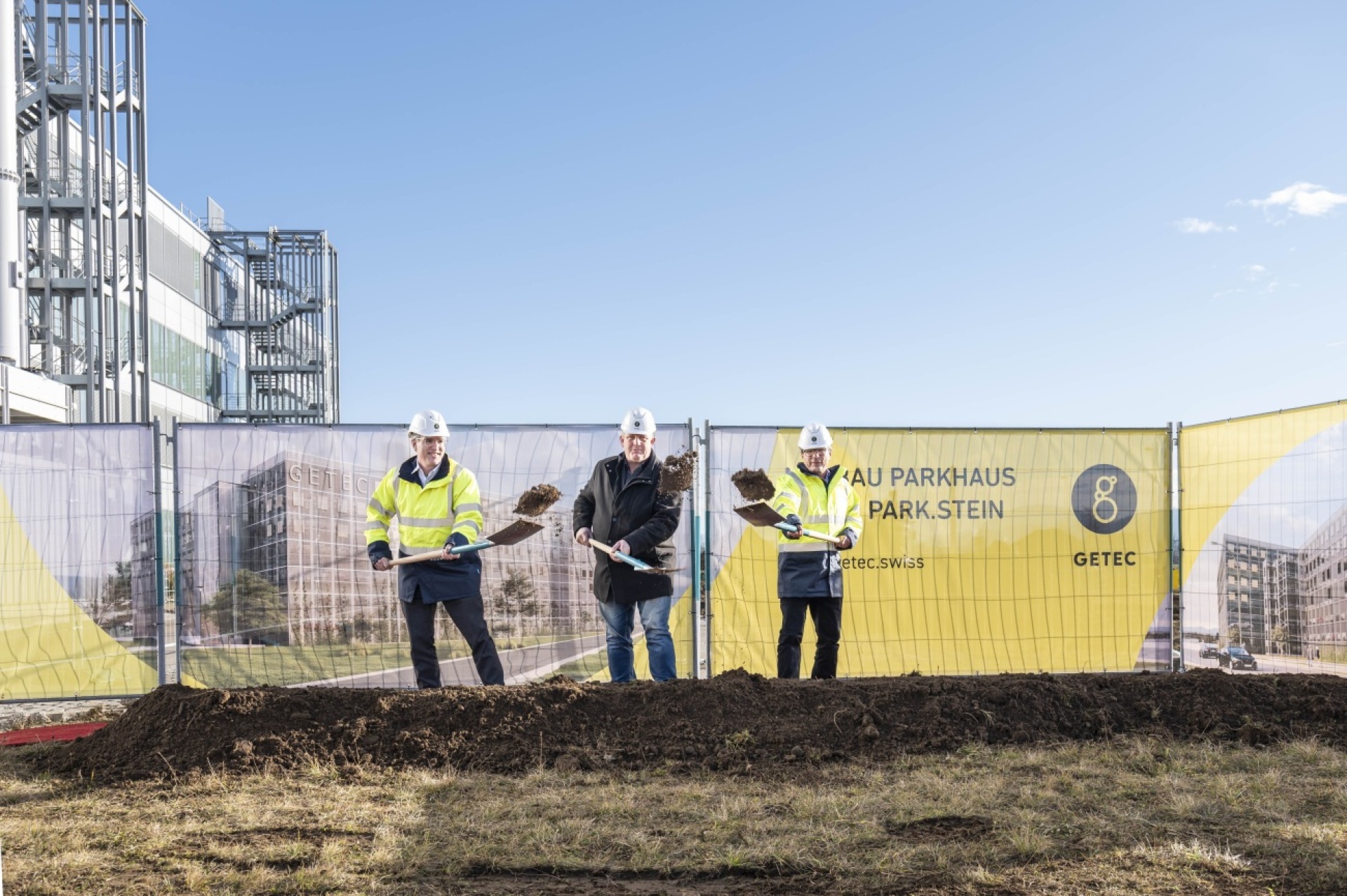 Spatenstich für neues Getec-Parkhaus in Stein - Das Bild wird blockiert. – Möglicherweise durch einen aktiven Adblocker.