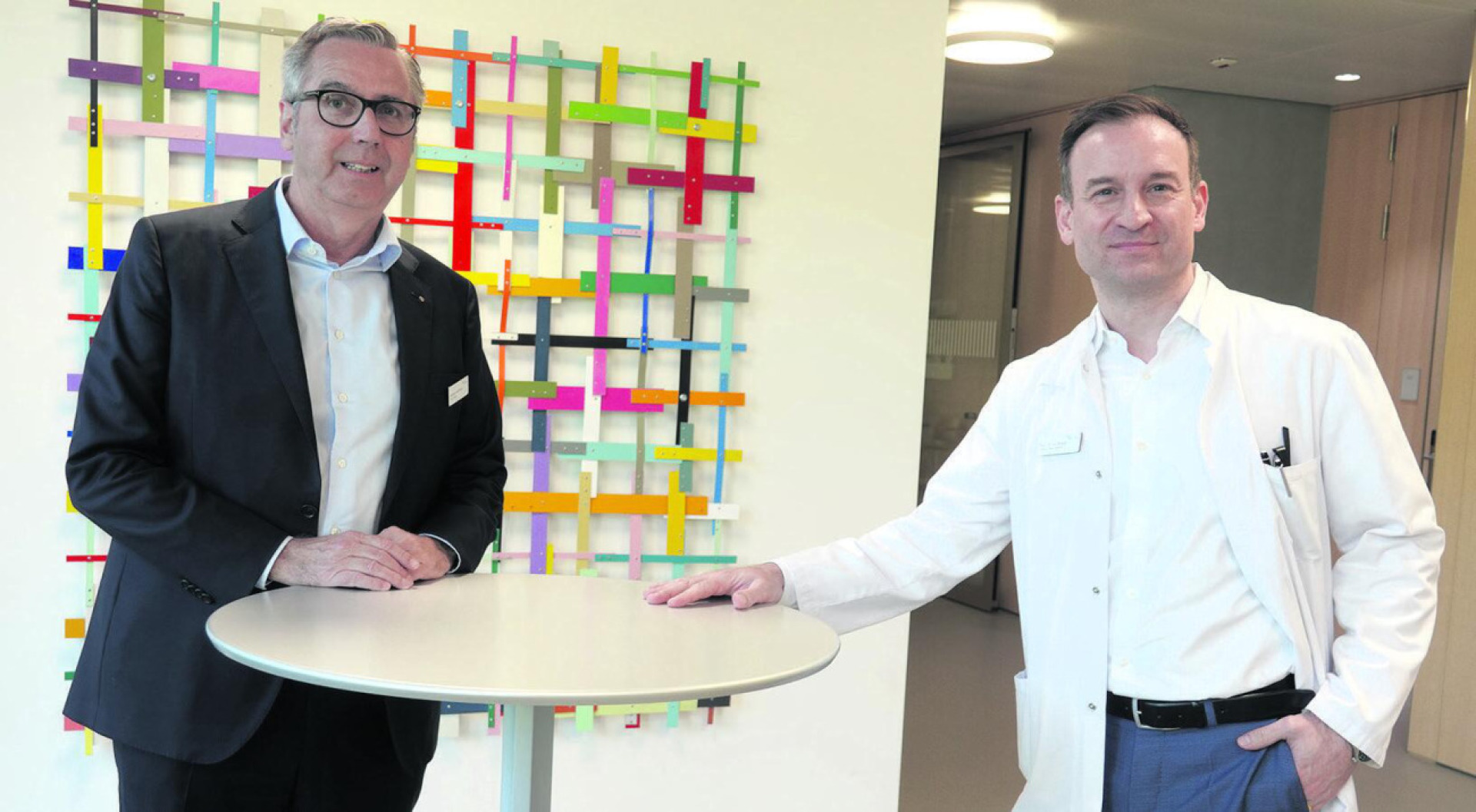 Sind zufrieden mit der Entwicklung: Matthias Mühlheim (links) und Leo Bonati. Foto: Valentin Zumsteg