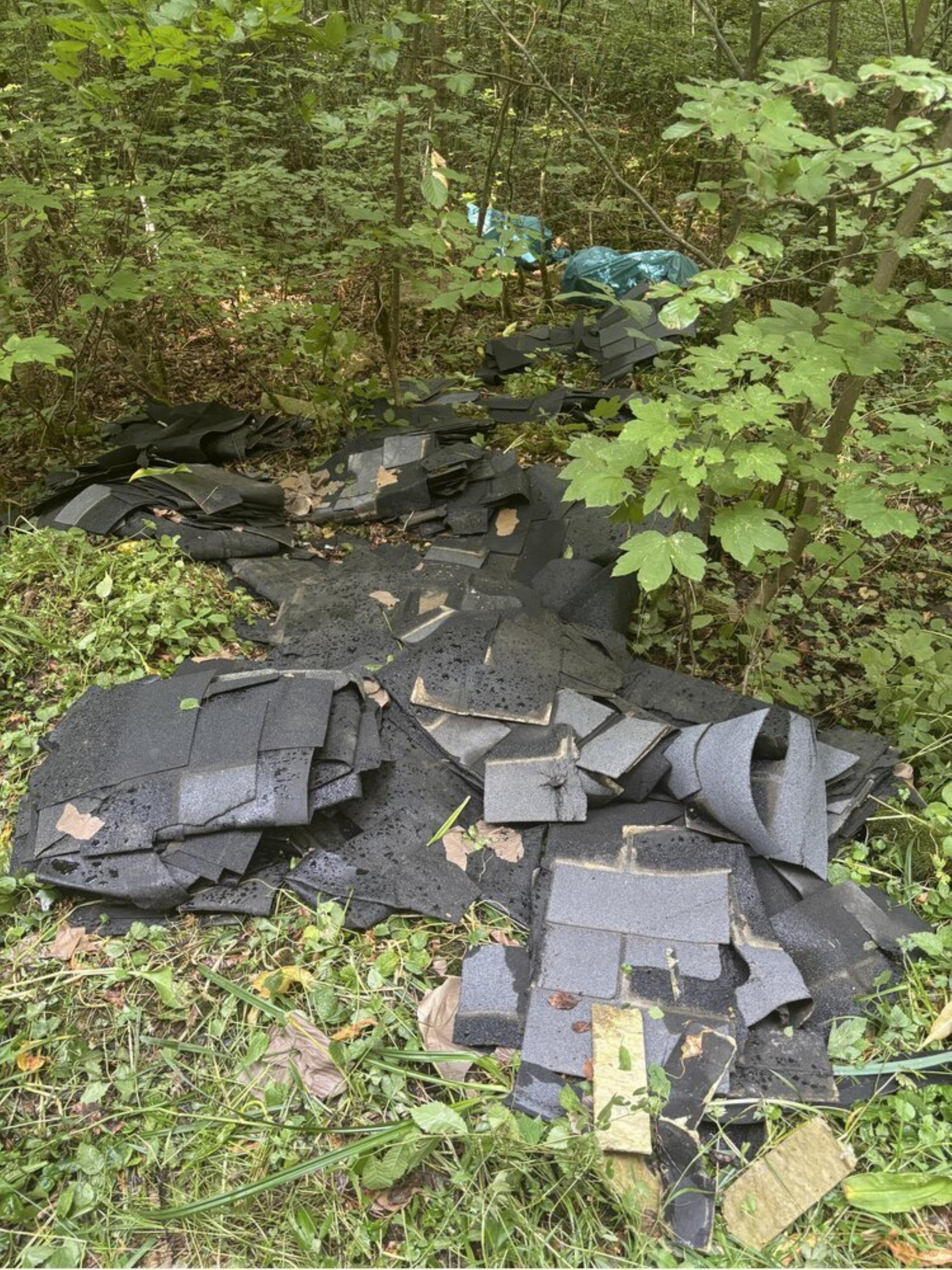 Sulz: Isoliermaterial und Bitumenbahnen illegal entsorgt