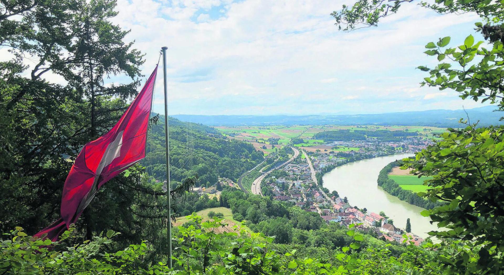 510 Meter über Meer – und unten fliesst der Rhein