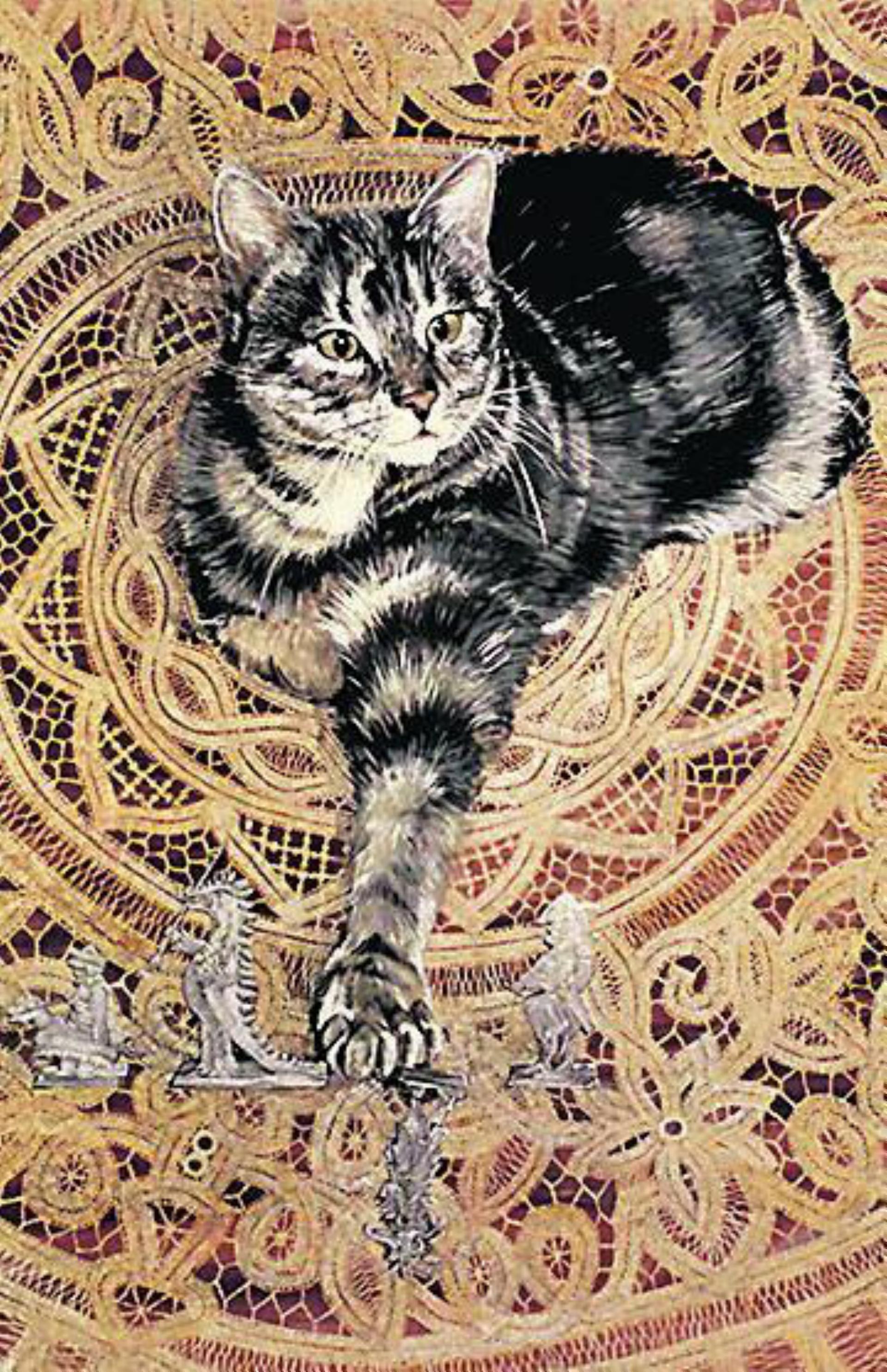 Getigerte Katze, «Schiessdräggziegly, 1992» von Ilse Frey-Riedi. Foto: zVg