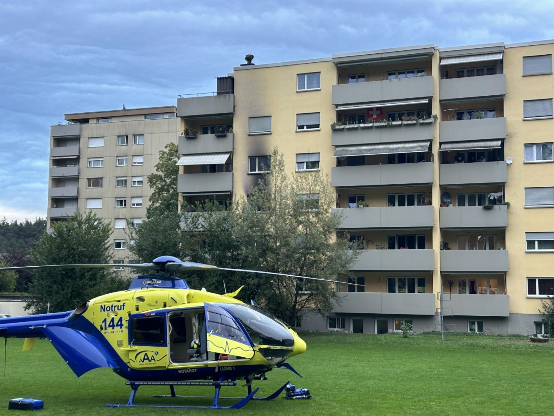 Stilli: Frau durch Wohnungsbrand schwer verletzt