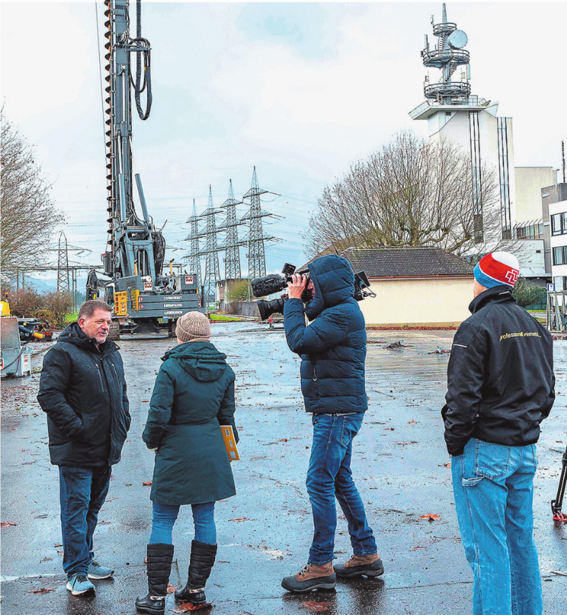 30-Meter-Bohrturm am Laufenburger Himmel