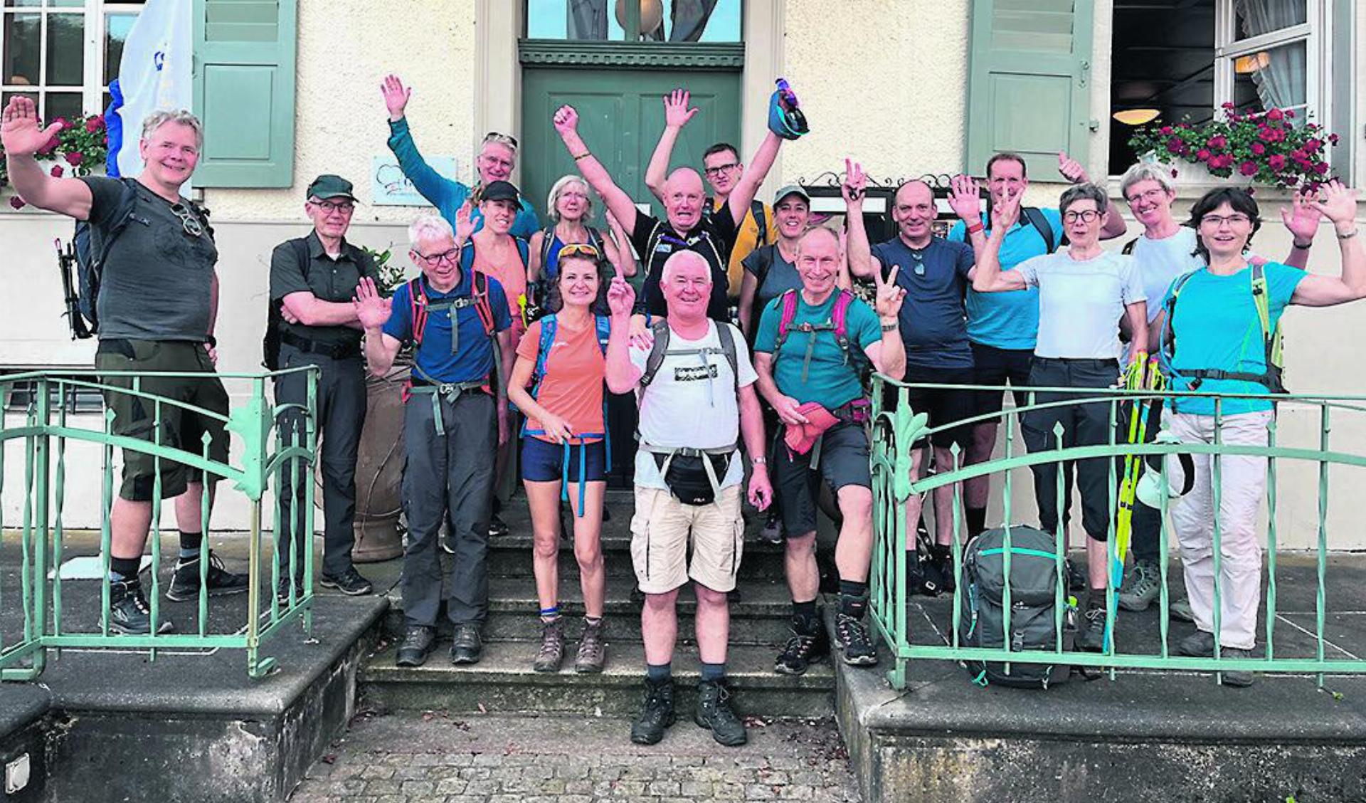 Die 18 Teilnehmerinnen und Teilnehmer legten 54 Kilometer zurück. Foto: zVg