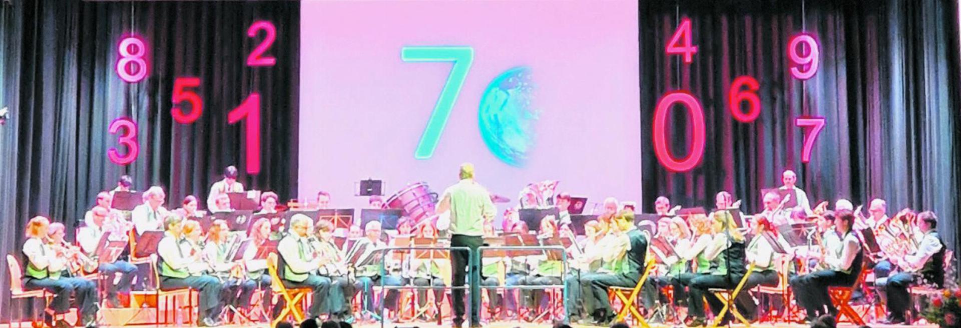 Das Frühlingskonzert der Musikgesellschaft Möhlin stand unter dem Motto «Zahlen». Foto: zVg
