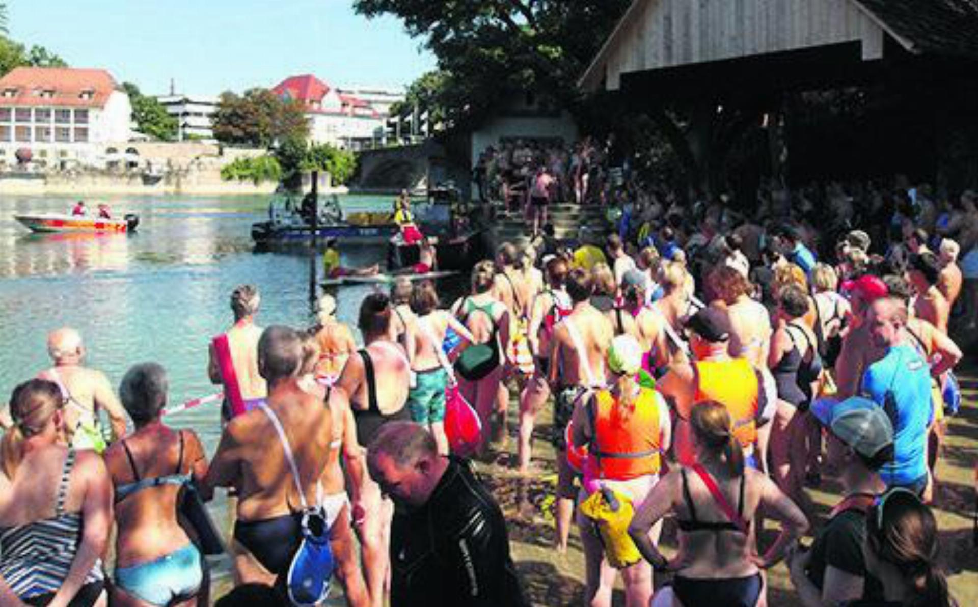 Rekord für das Rheinschwimmen