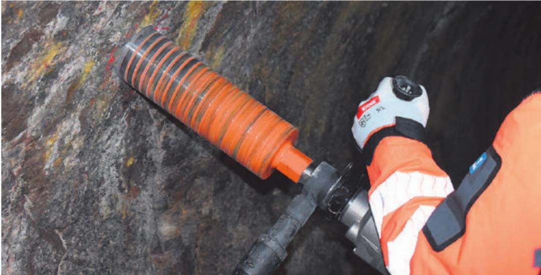 Wo nötig, finden Kernbohrungen statt. Wo nötig, finden Kernbohrungen statt.