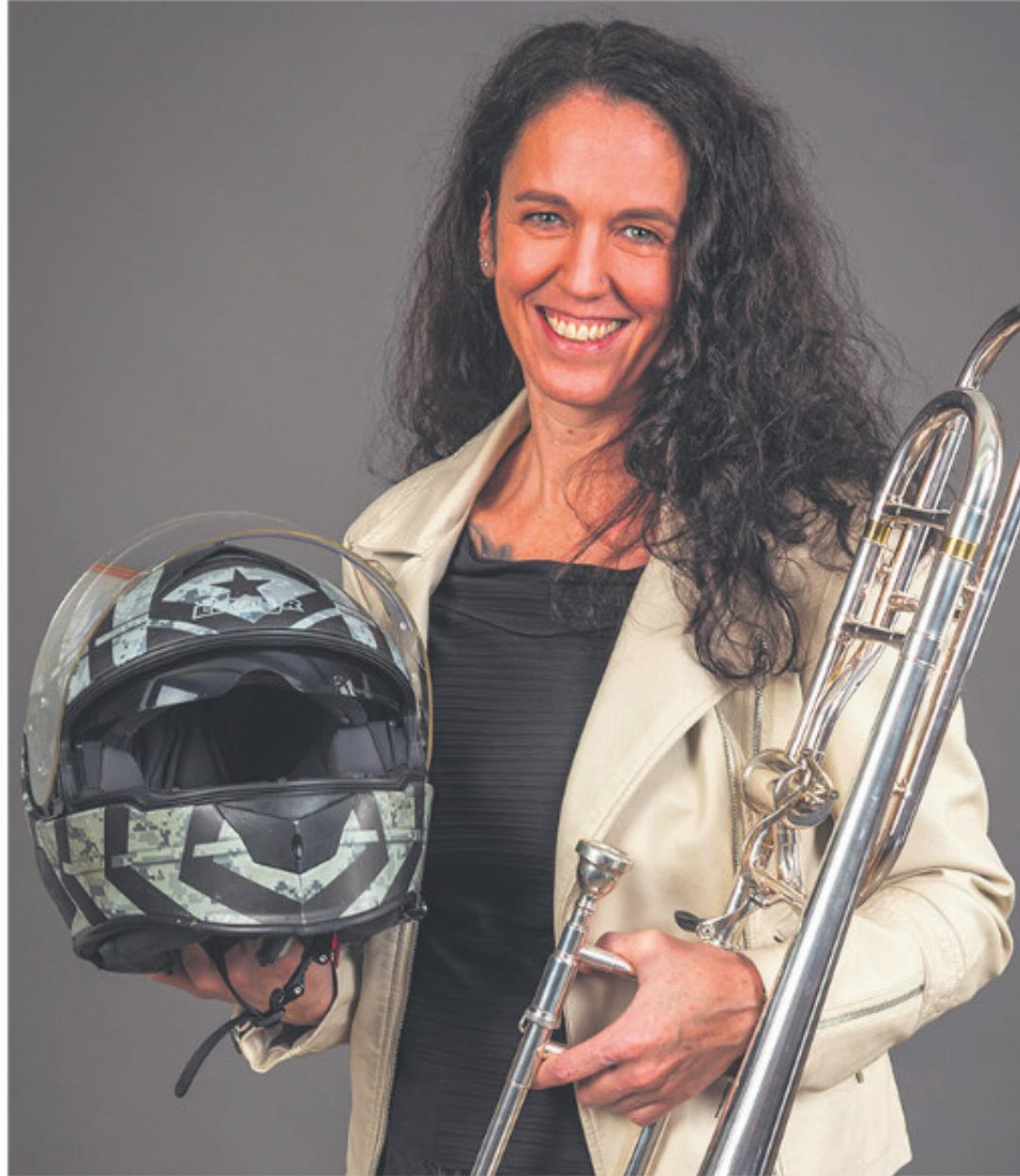 Posaunistin mit viel PS. Fotos: zVg Posaunistin mit viel PS. Fotos: zVg