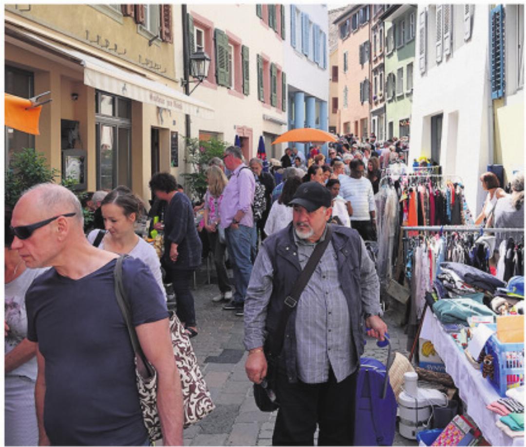 Nicht nur im Mai und September, in diesem Jahr gibt es auch Ende November einen Flohmarkt in Rheinfelden. Foto: Archiv NFZ Nicht nur im Mai und September, in diesem Jahr gibt es auch Ende November einen Flohmarkt in Rheinfelden. Foto: Archiv NFZ