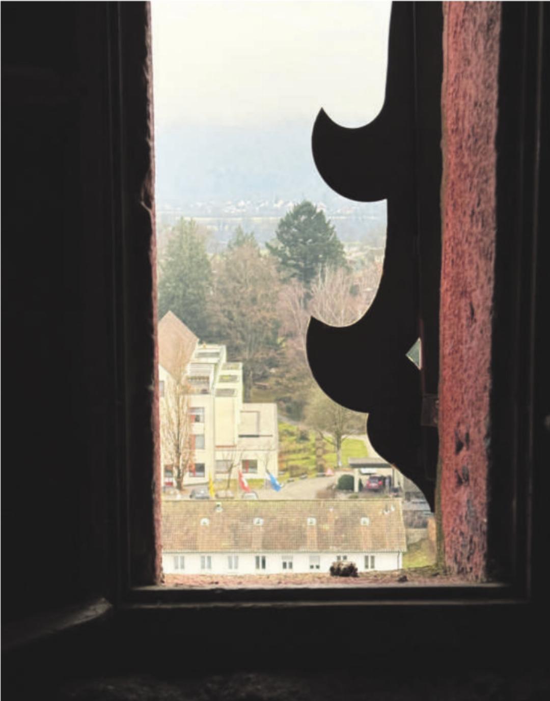 Blick von Innern der Uhr nach aussen. Blick von Innern der Uhr nach aussen.