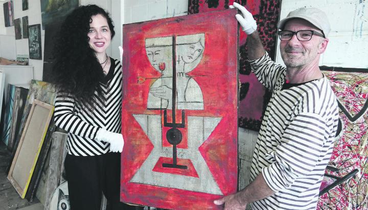 Die Kunst verbindet sie: Era Khelovneba und Steph Hermes. Foto: Valentin Zumsteg