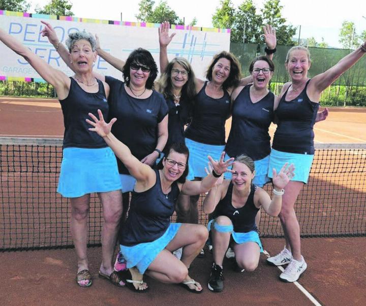 Die Damen 40  (2. Liga) bei ihrem zweiten Aufstiegsspiel. Foto: zVg