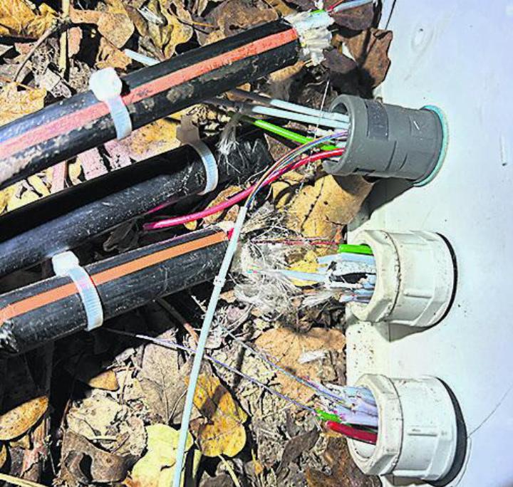 Die Glasfaserkabel sind über den Jahreswechsel zerschnitten worden. Foto: zVg