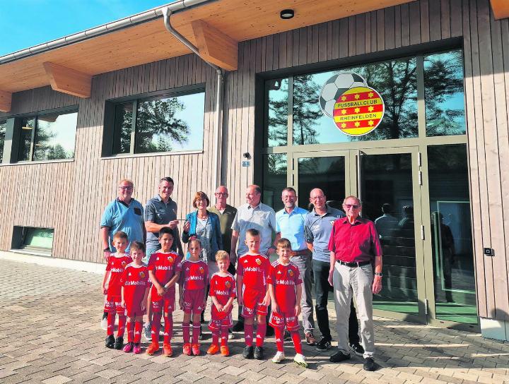 Das neue Clubhaus des FC Rheinfelden wird im kommenden Frühling mit einem Fest eingeweiht. Foto: zVg