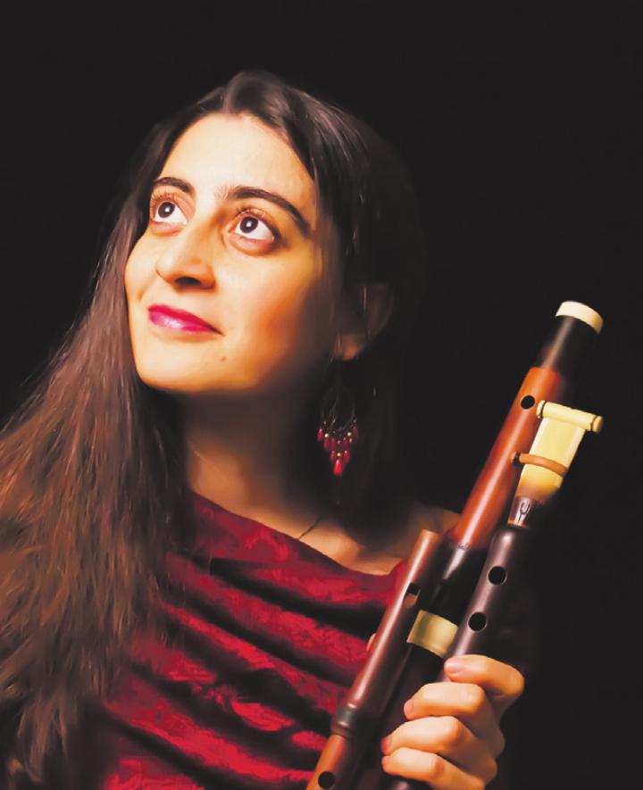 Tamar Eskenian aus Armenien, eine hochdotierte Flötistin. Foto: Shant Eskenian