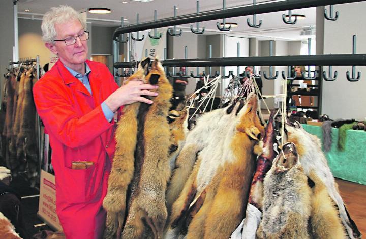 «Der Fuchsfellmarkt ist tot», so Kurt Friderich am Pelzfellmarkt in Aarau. Foto: zVg