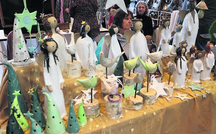 Auf dem Weihnachts-Kreativmarkt in Rheinfelden gab es viel Kunsthandwerk zu sehen. Fotos: Janine Tschopp