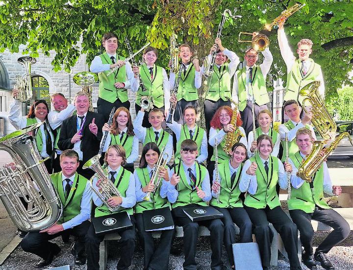 Mit Talent, Teamgeist und Frohsinn: die Jugendmusik Möhlin spielte in St. Gallen gross auf. Foto: zVg