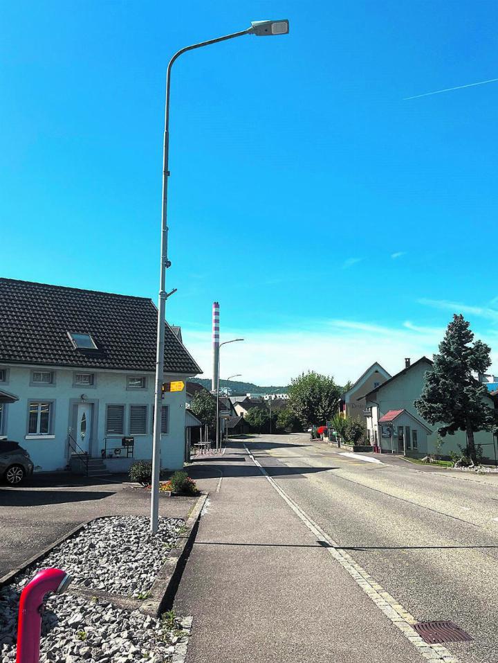 Keine Wahlplakate an den Strassenlaternen in Sisseln. Foto: Susanne Hörth