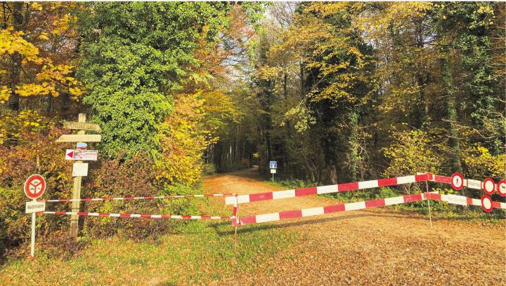 Die öffentliche Strasse – hier ab Gebiet Burstel – bis zum Schlossplatz bleibt über die Wintermonate gesperrt.