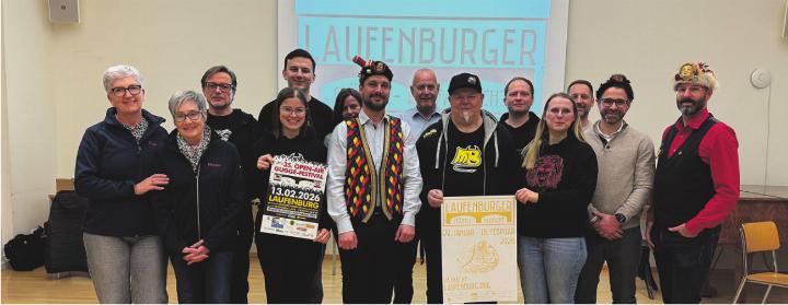 Gemeinsam stark für eine tolle, grenzüberschreitende Laufenburger Fasnacht. Foto: Susanne Hörth Gemeinsam stark für eine tolle, grenzüberschreitende Laufenburger Fasnacht. Foto: Susanne Hörth