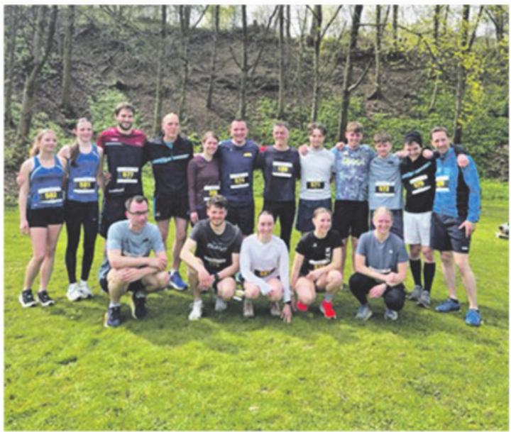 Die Wölflinswiler am Osterlauf in Eiken. Foto: zVg