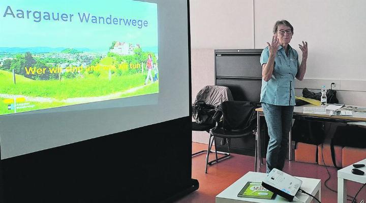 Edith Schmid vom Verein Aargauer Wanderwege. Foto: zVg