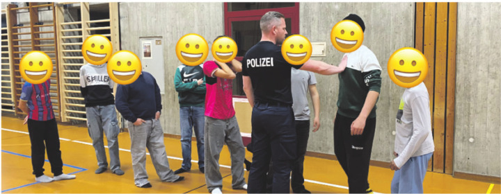 Die Teilnehmer am Jungen-Workshop in Stein. Foto: zVg