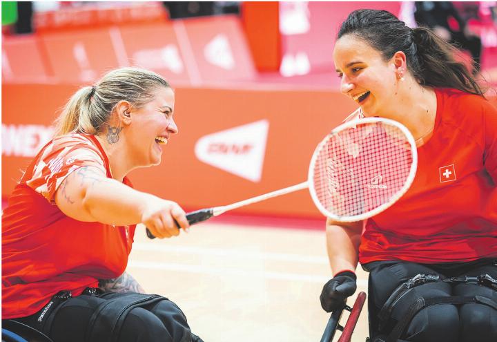 Cynthia Mathez (links) und Ilaria Olgiati zeigten eine starke Leistung. Foto: Alexandra Wey