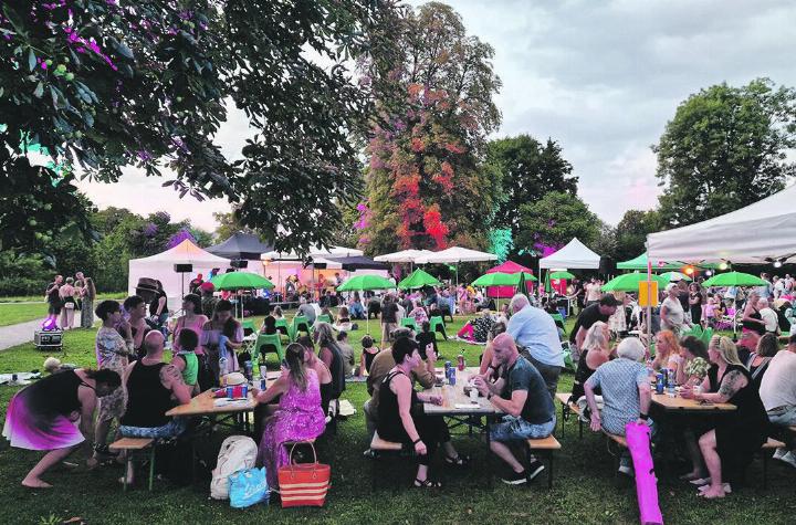 Gut besucht: Das kleine Musik-Openair zog wieder viele Zuschauerinnen und Zuschauer an. Foto: NFZ