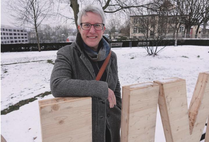 Françoise Moser, Präsidentin vom Fricktal Regio Planungsverband, in Rheinfelden. Foto: Peter Schütz