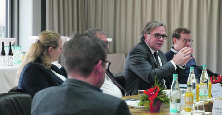 Auch der Verkehr war ein Thema: Regierungspräsident Carsten Gabbert zu Gast in Badisch Rheinfelden. Foto: zVg