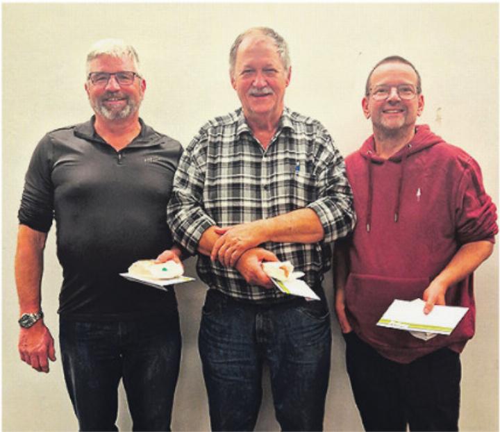 Gilbert Binkert (v. l.), Otto Schiesser und Jürg Fink. Foto: zVg