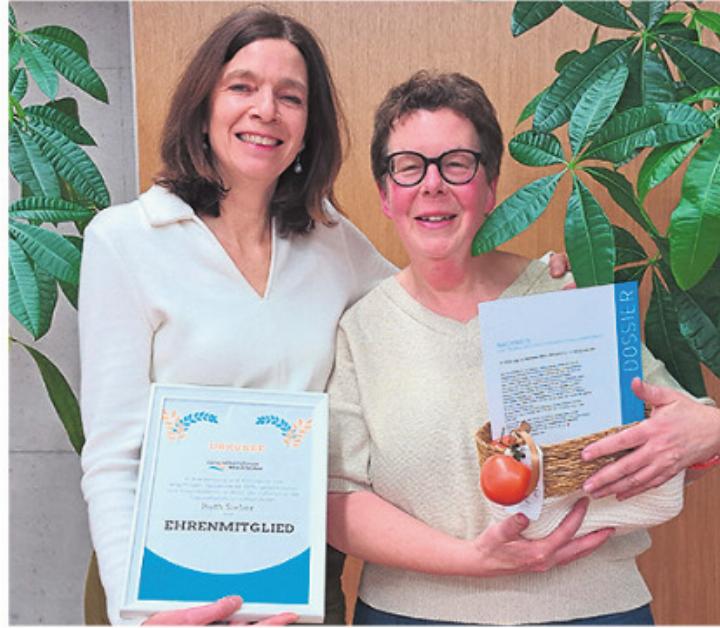 Ruth Sieber (links) und Patrizia Jegge wurden geehrt und verabschiedet. Foto: zVg