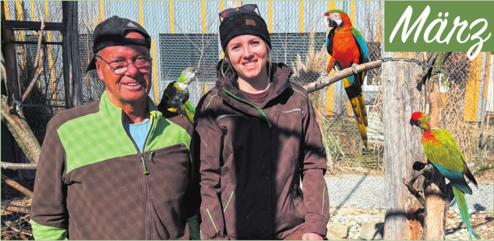 ZEIHER VOGELPARK AMBIGUA FEIERT JUBILÄUM Vor zehn Jahren hat Rolf Lanz seine Vision eines Parkes für exotische Vögel mit gleichzeitigem Artenschutz wahr werden lassen. Stillstand gab es seither nie und auch im laufenden Jubiläumsjahr ist einiges geplant. Trotzdem will es der Parkgründer künftig etwas ruhiger angehen.