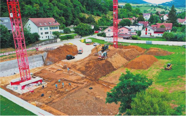 Die Ausgrabung 2023 in der Steimet in Wölflinswil. Fotos: zVg