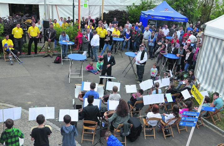 Auch an der Expo Duo im Mai 2025 in Etzgen sorgen diverse Musikformationen für Unterhaltung. Das Bild stammt von der letzten Expo Duo 2018. Foto: NFZ Archiv