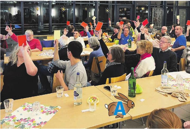 Generalversammlung im Lindensaal der MBF in Stein. Foto: zVg